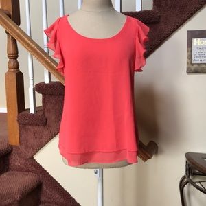 Coral blouse